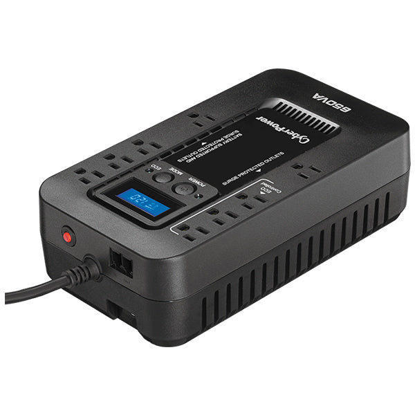 No-Break CyberPower EC650LCD - 650 VA, 390 W, 8 h, Negro, Hogar y Oficina No-Break CyberPower EC650LCD - 650 VA, 390 W, 8 h, Negro, Hogar y Oficina